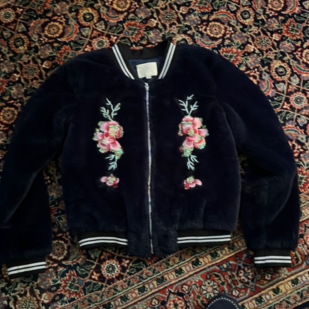 HANNAH BANANA L.A. - girls faux fur bomber jacket